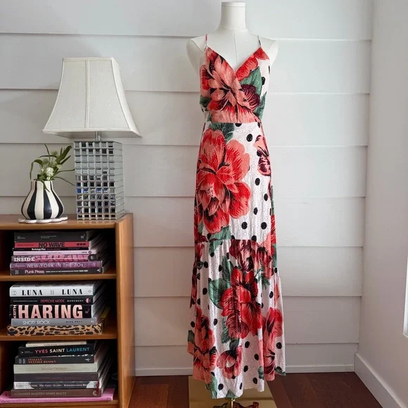 Farm Rio x Anthropologie Riviera Eyelet Maxi Dress size 6 - Picture 5 of 9